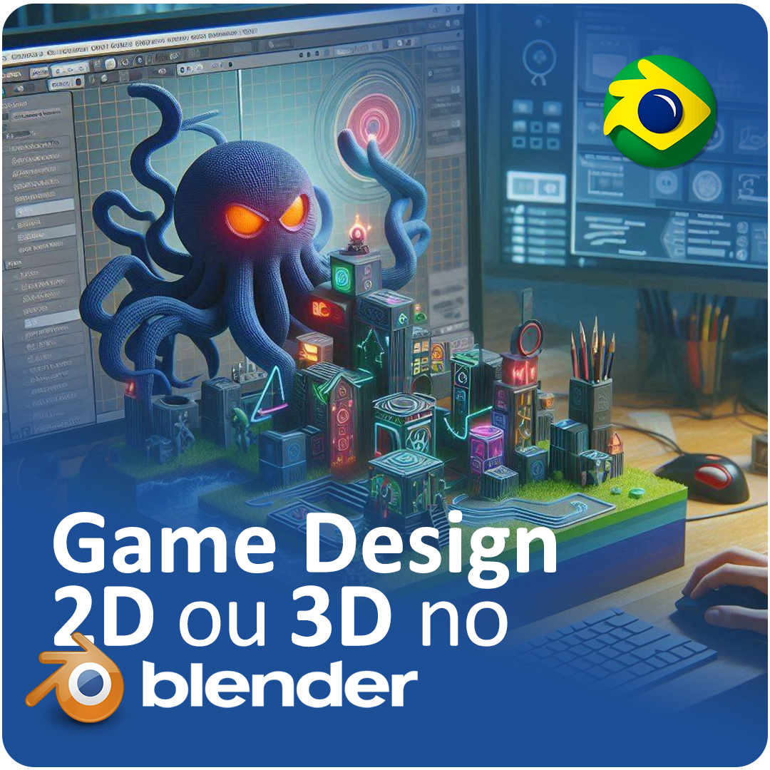 Como criar Game Design 2D ou 3D com o Blender? - Criação de Elementos gráficos realistas